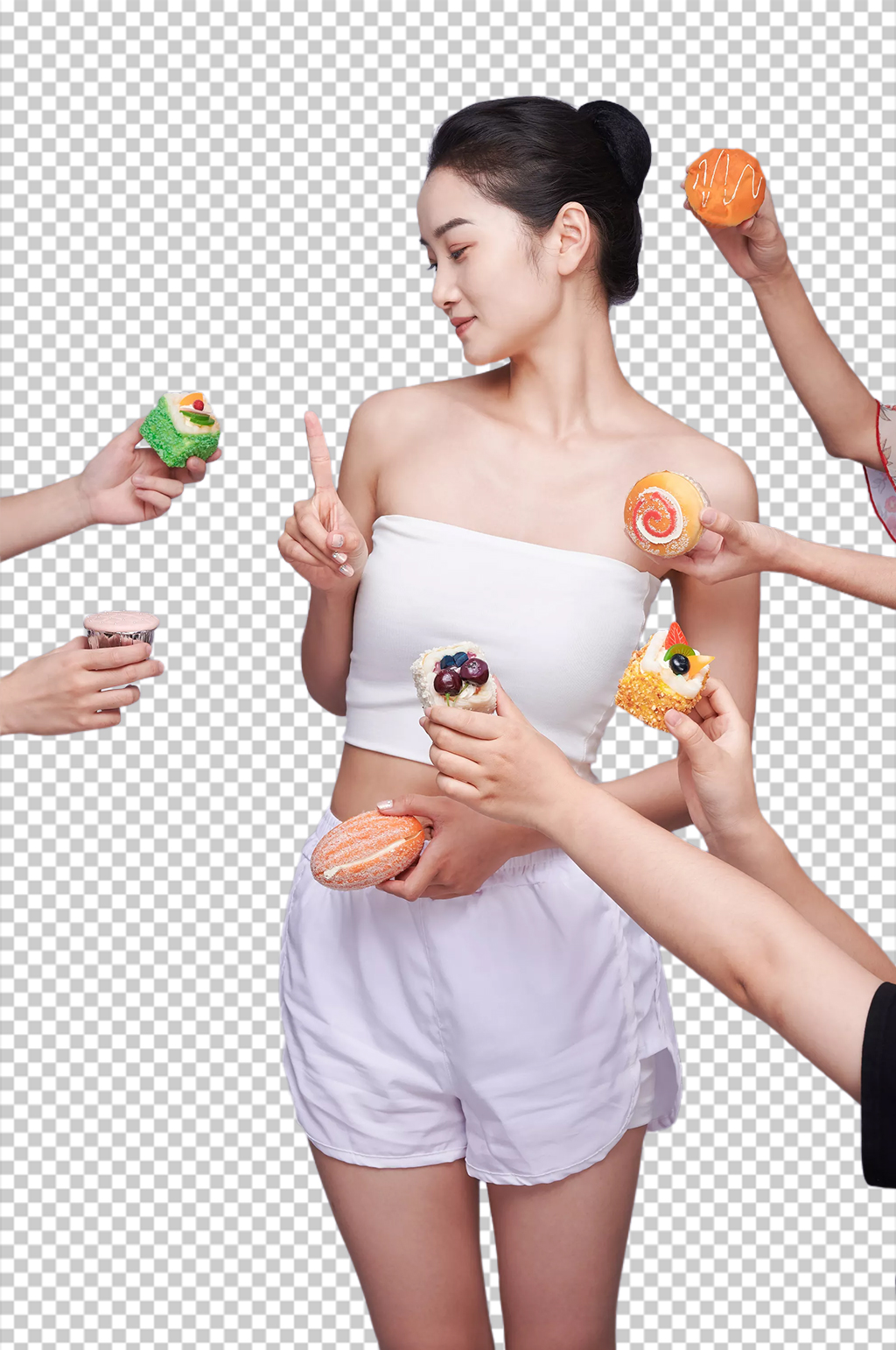 健康瘦身美体女性减肥人物PNG免抠摄影图片素材