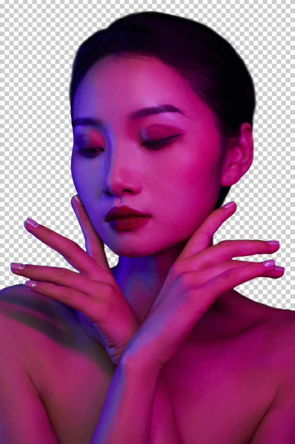 创意妆造美容美肤美妆人物PNG摄影图片素材