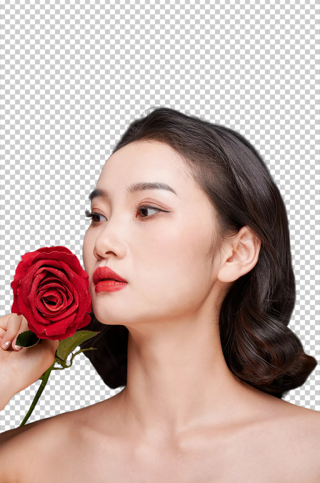 美容美肤美妆妆造美女人物PNG摄影图片素材