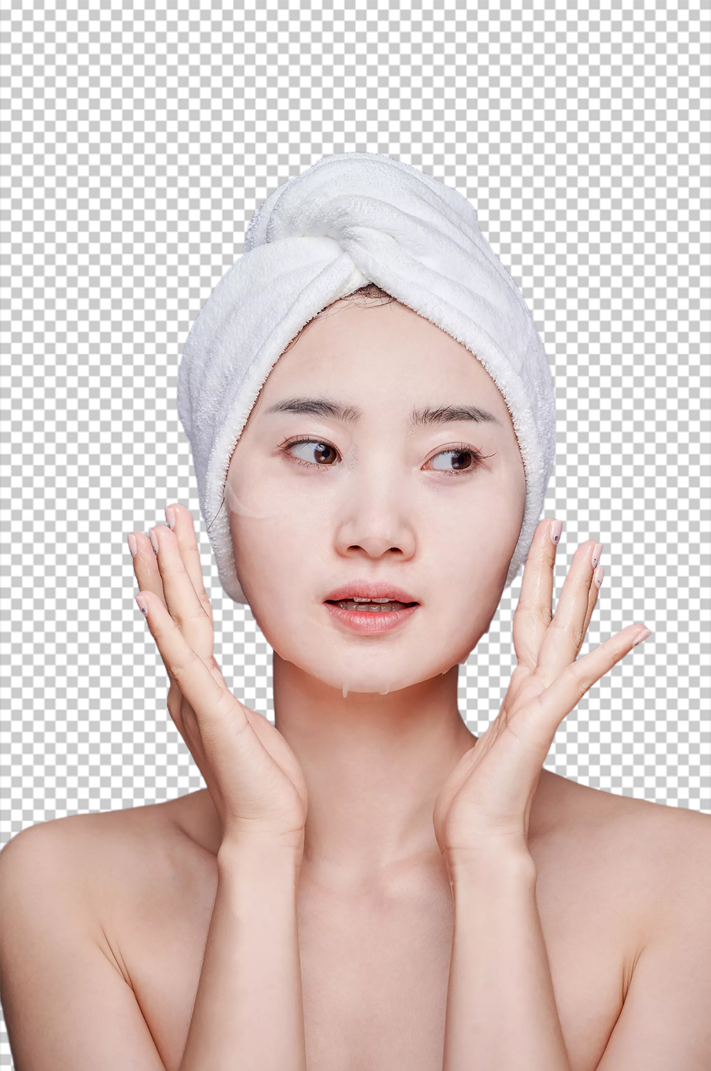 医美护肤美容美肤美妆人物PNG摄影图片素材