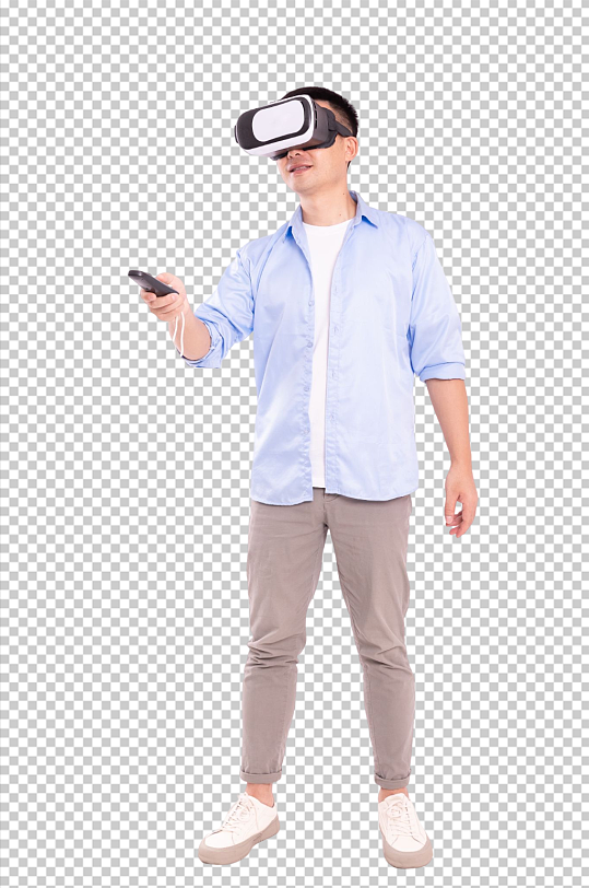 体验科技vr眼镜男生人物png摄影图片
