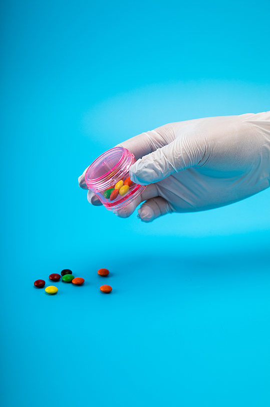 分装药品白手套禁毒西医医疗物品摄影图片-众图网