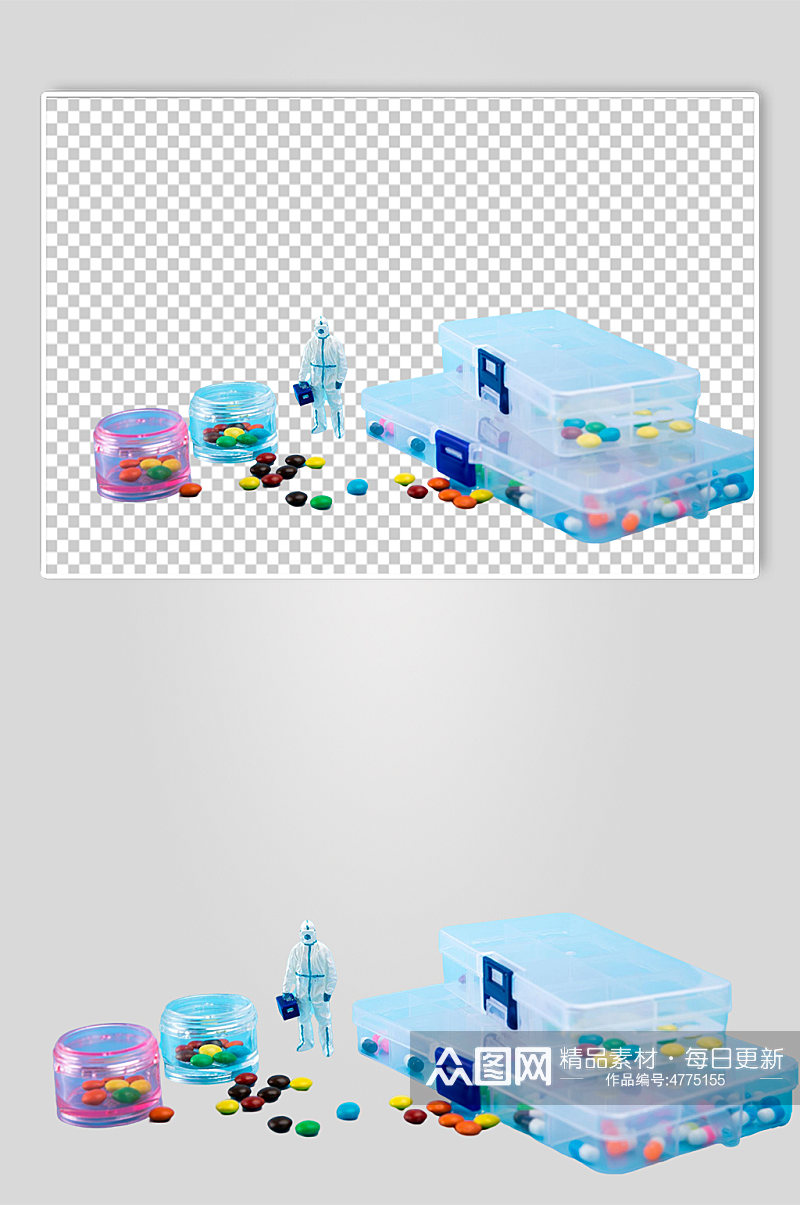 微距药丸医护西医医疗摄影图PNG免抠元素素材