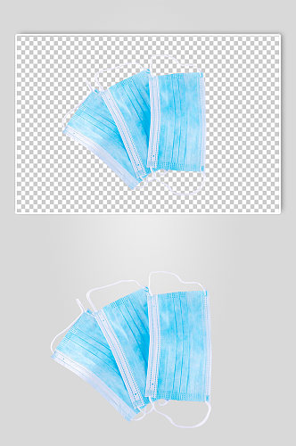 一次性口罩西医防护摄影图PNG免抠元素