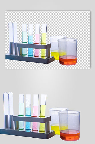 试管刻度杯西医医疗摄影图PNG免抠元素