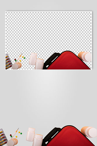 医疗箱用品西医医疗摄影图PNG免抠元素