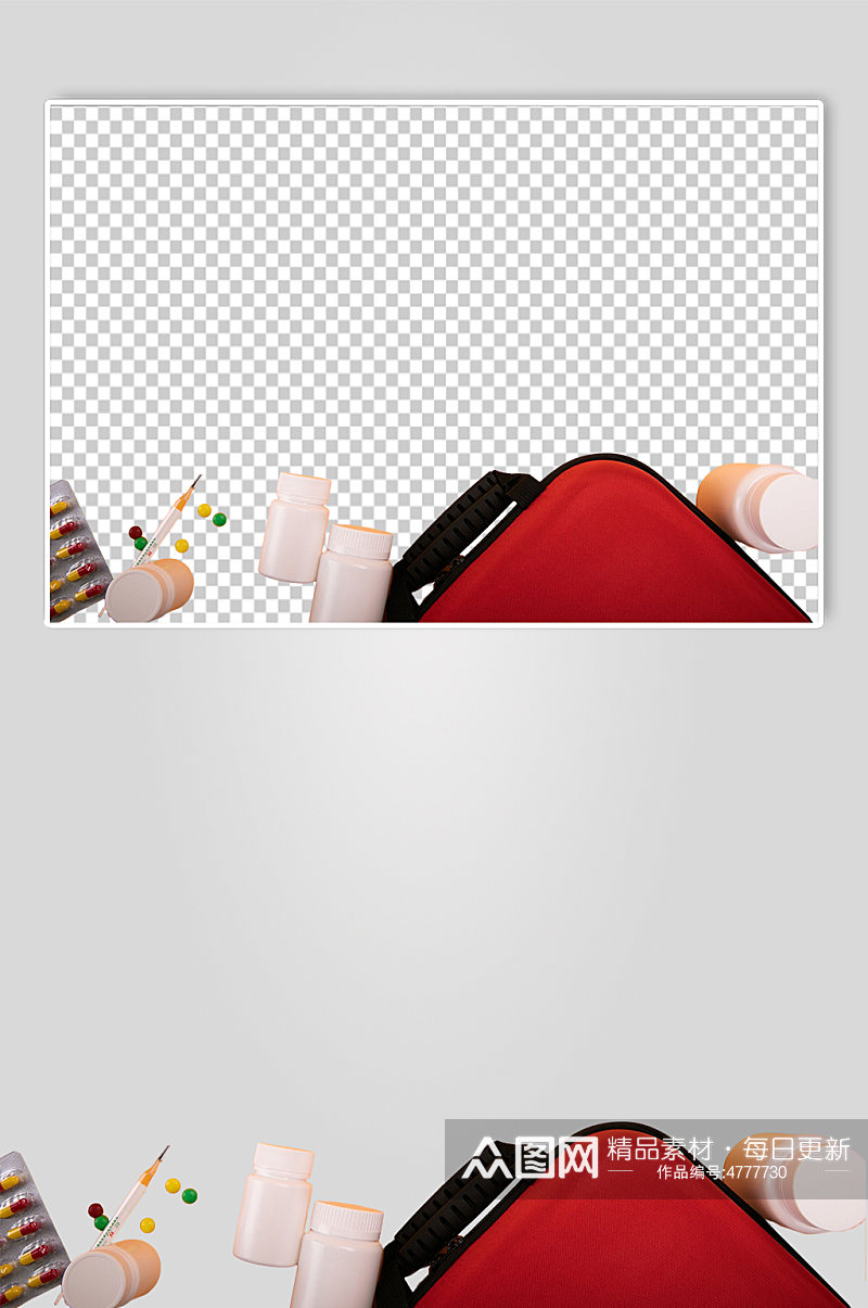 医疗箱用品西医医疗摄影图PNG免抠元素素材