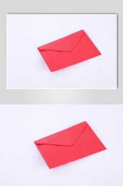 红色表白信封礼物盒情人节摄影图片