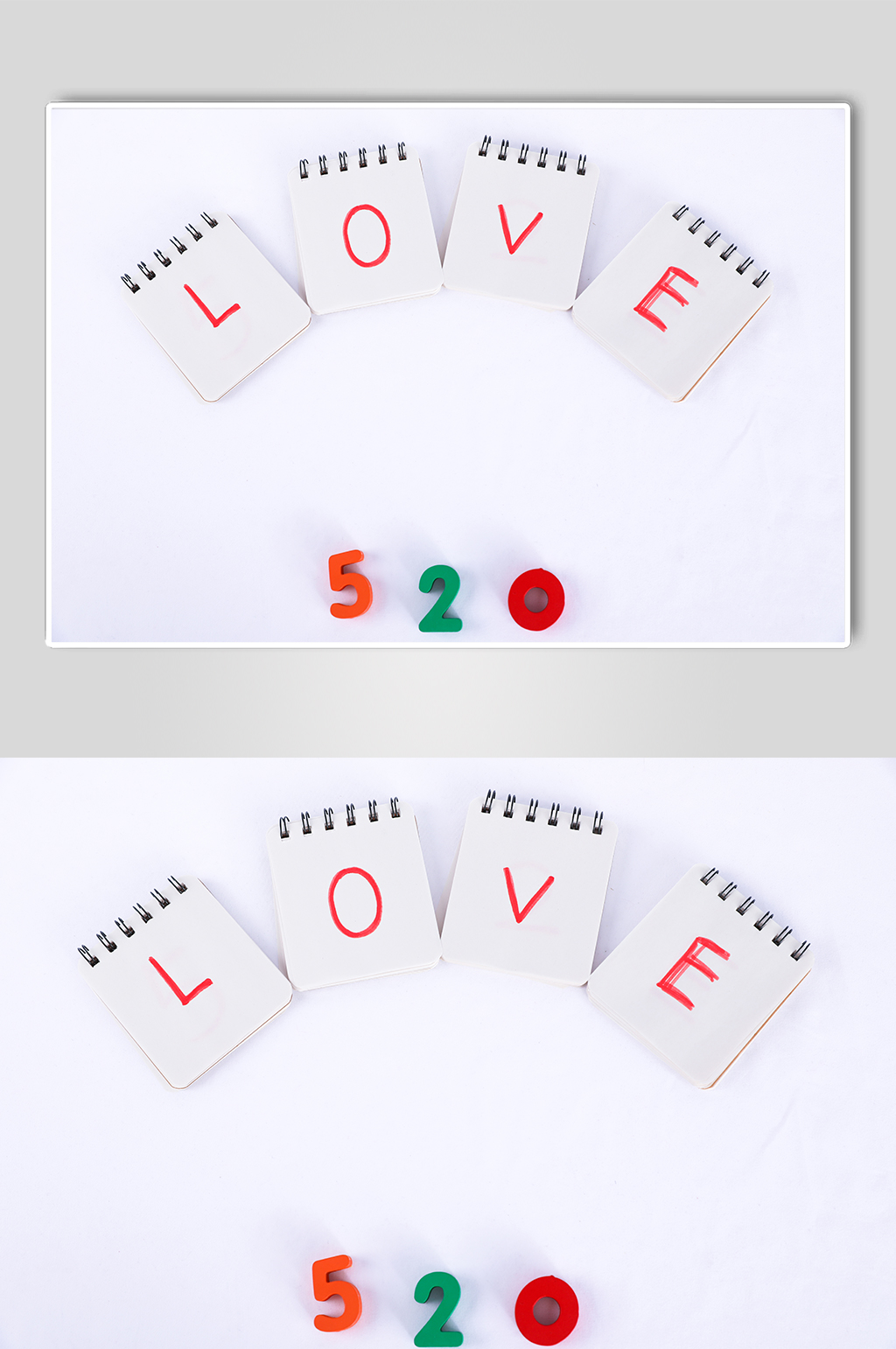 可爱LOVE卡片告白情人节摄影图片素材