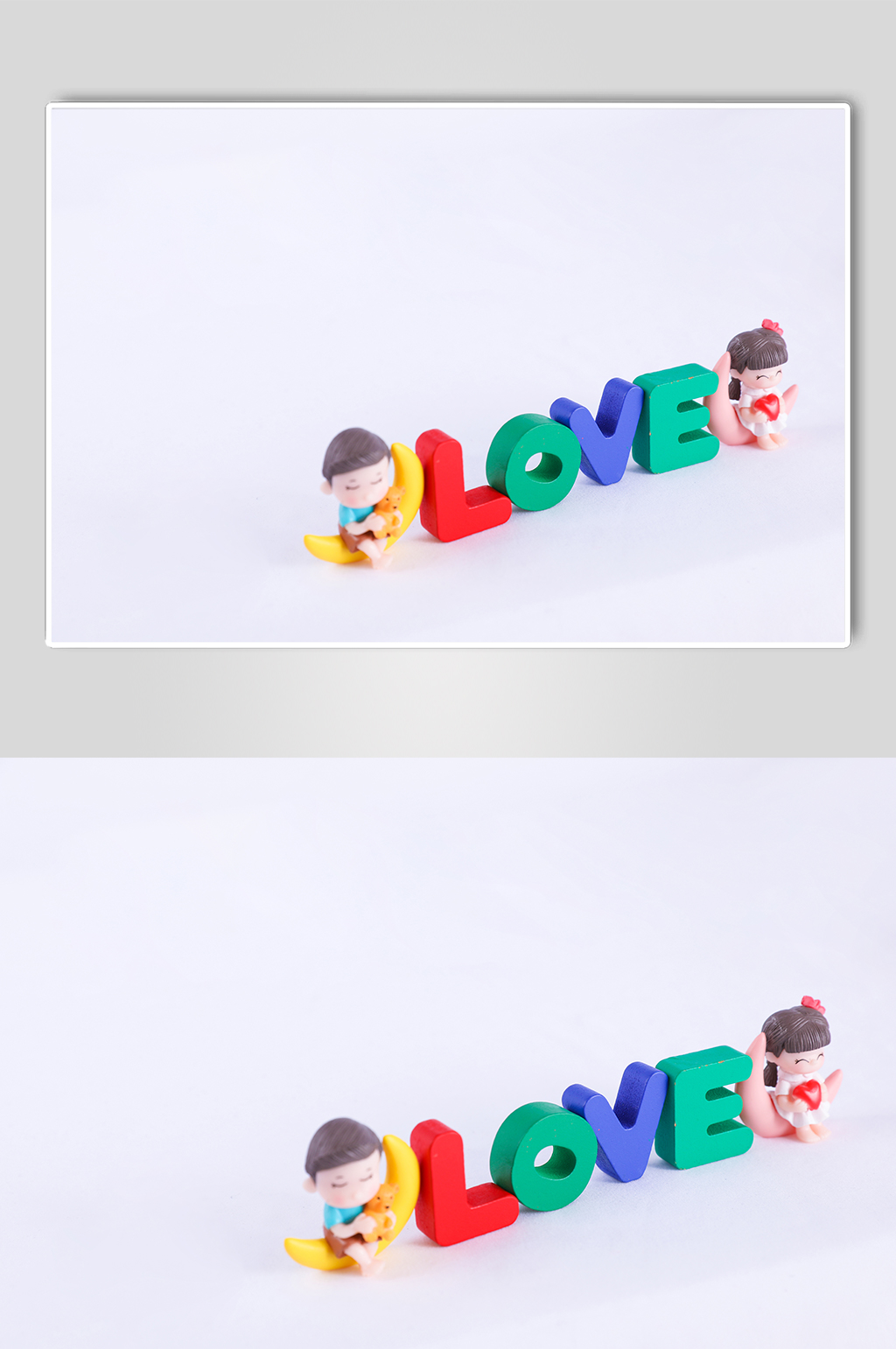 彩色积木LOVE情侣男女情人节摄影图片素材