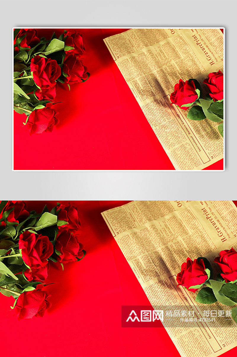 浪漫玫瑰花促销活动214情人节摄影图片素材