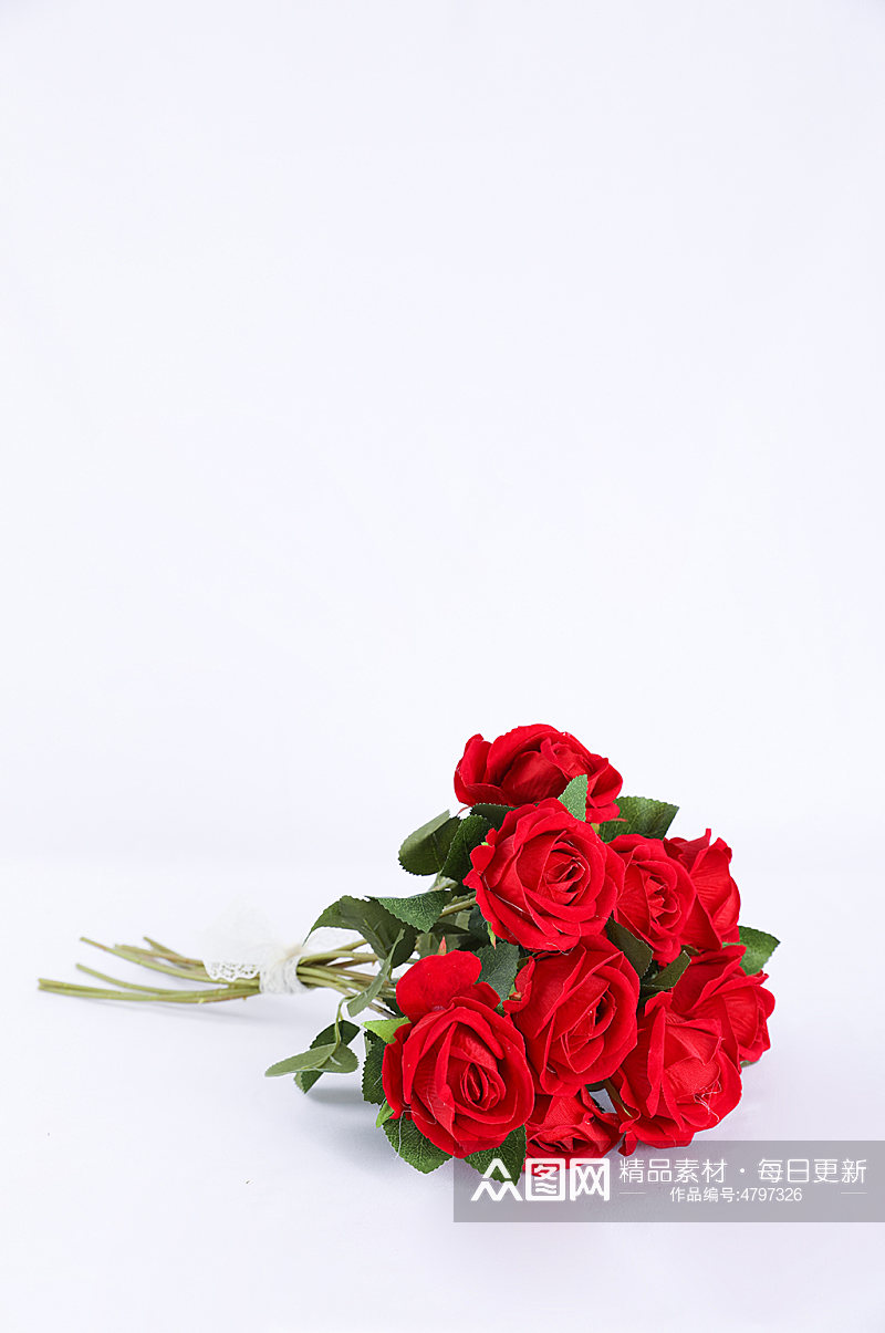 红色浪漫玫瑰花朵214情人节摄影图片素材