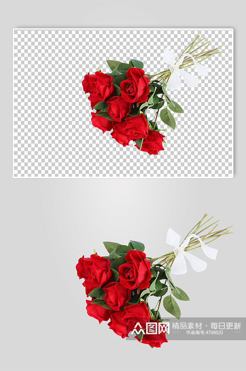 浪漫玫瑰花告白情人节元素PNG免抠摄影图素材