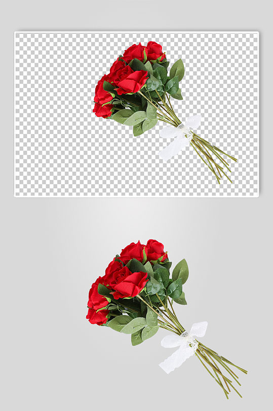 甜蜜玫瑰花表白情人节元素PNG免抠摄影图