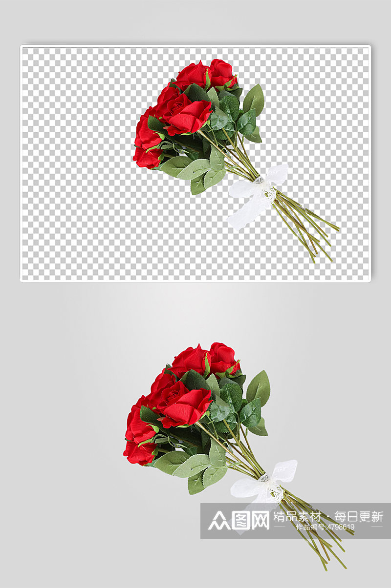 甜蜜玫瑰花表白情人节元素PNG免抠摄影图素材