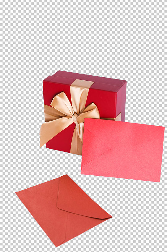 邀请函礼物盒情人节元素PNG免抠摄影图