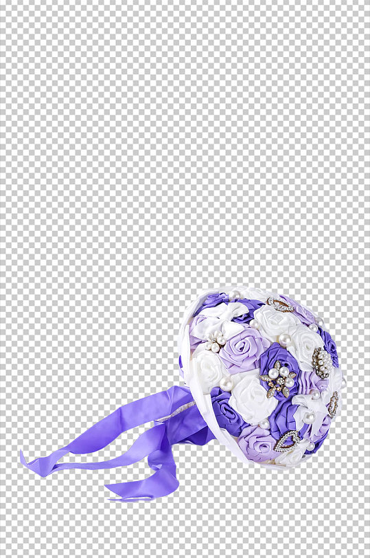 紫色浪漫花束情人节元素PNG免抠摄影图-众图网