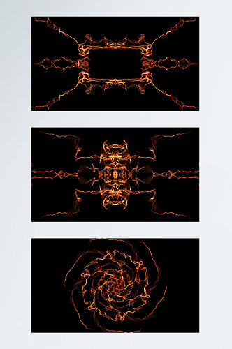 橙色艺术火焰炫光背景