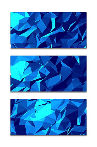 蓝色调晶格化背景2