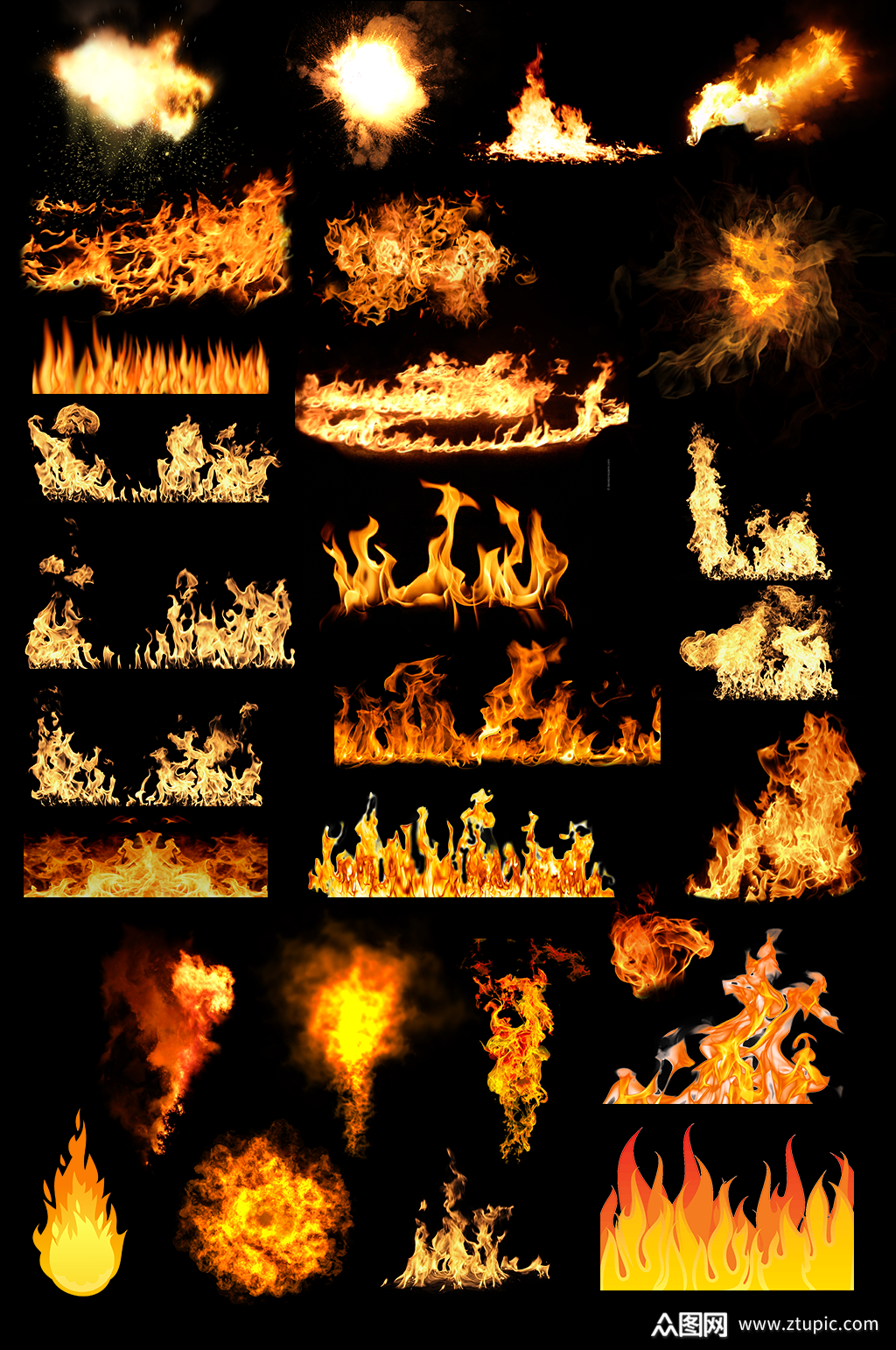 火火苗着火火焰燃烧3素材