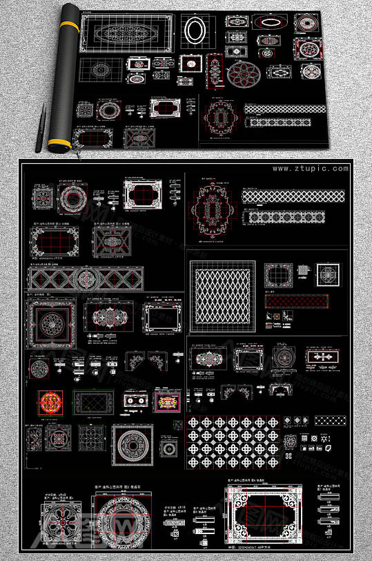 园林地面石材排版图片-园林地面石材排版素材下载-众图网