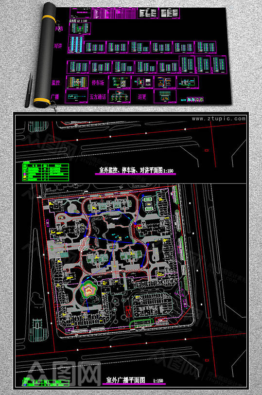 小区弱电智能化工程深化施工CAD图纸