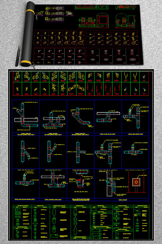 水利系统图纸CAD素材-众图网