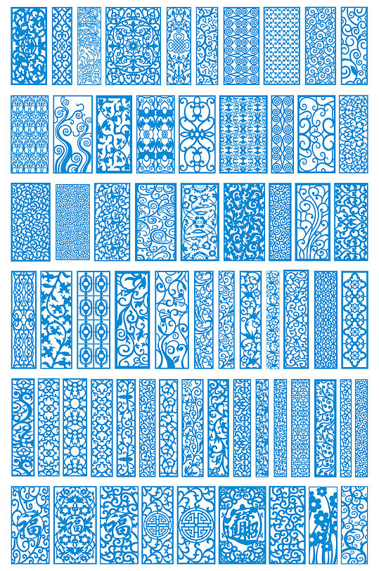 雕花图案花纹矢量图cdr素材