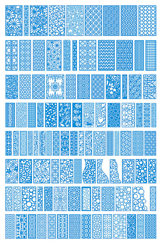 镂空花纹雕花图案矢量图元素cdr素材