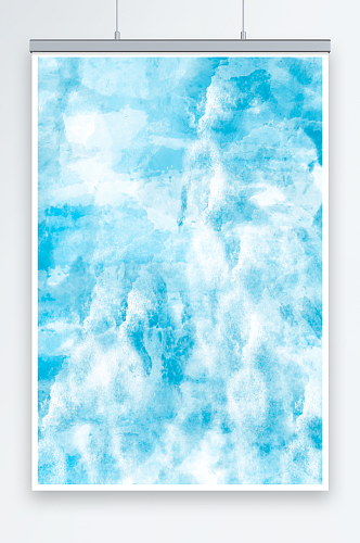 蓝色创意海洋云海云朵背景素材
