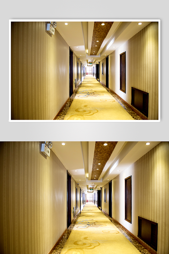 酒店客房走廊环境摄影