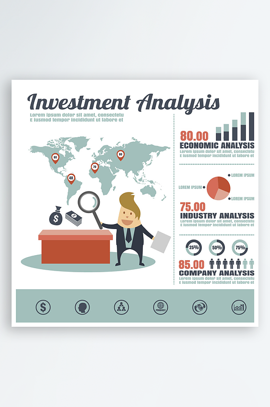 矢量互联网生活卡通手绘图标-众图网