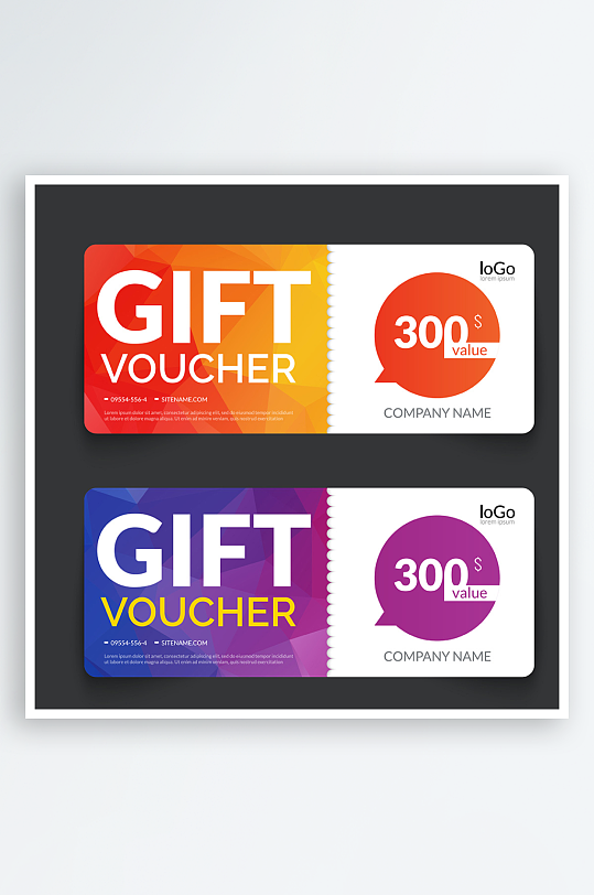 蓝色矢量企业个人通用名片模板-众图网