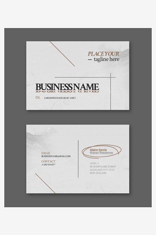 餐饮创意企业个人名片素材-众图网