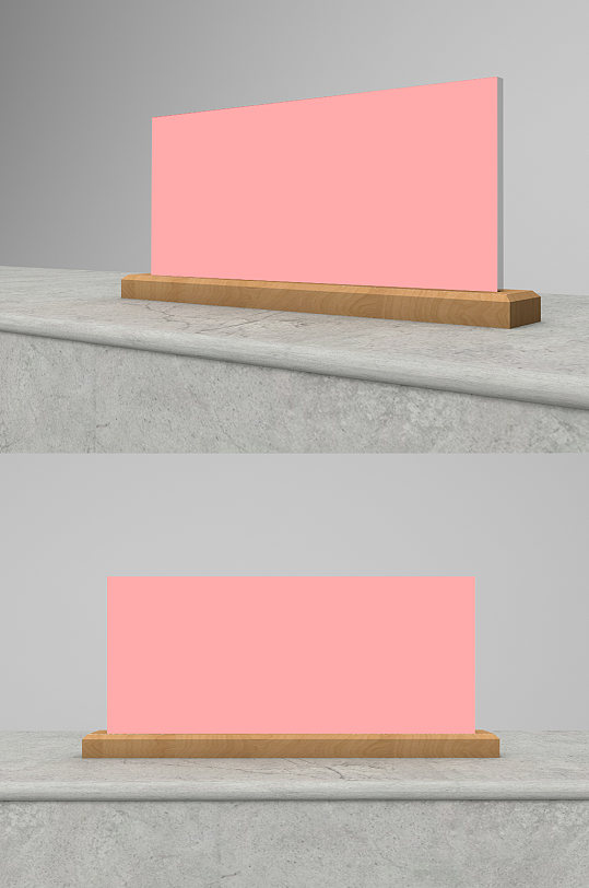 高档桌卡台卡席卡样机-众图网