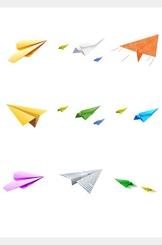 纸飞机素材飞机元素