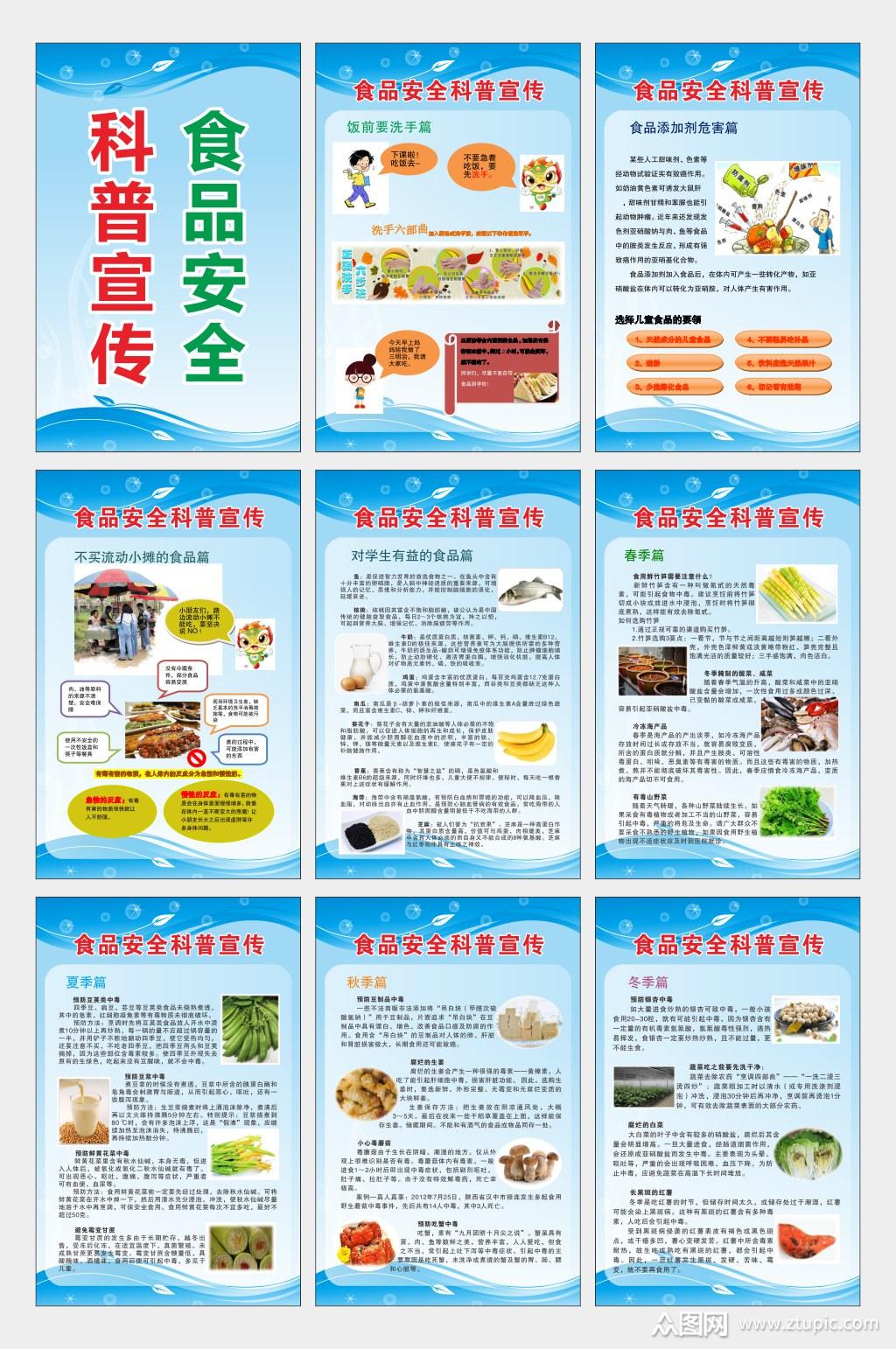 食品安全展板食品科普宣传