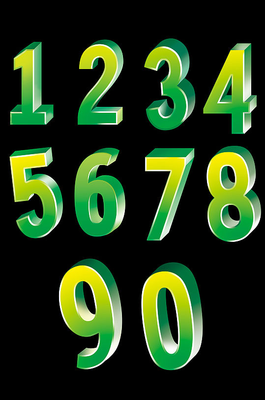 3D數(shù)字立體數(shù)字