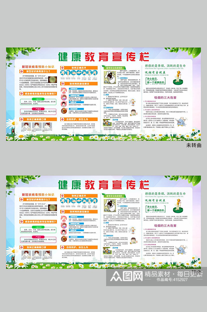 健康教育宣传栏新冠知识宣传素材