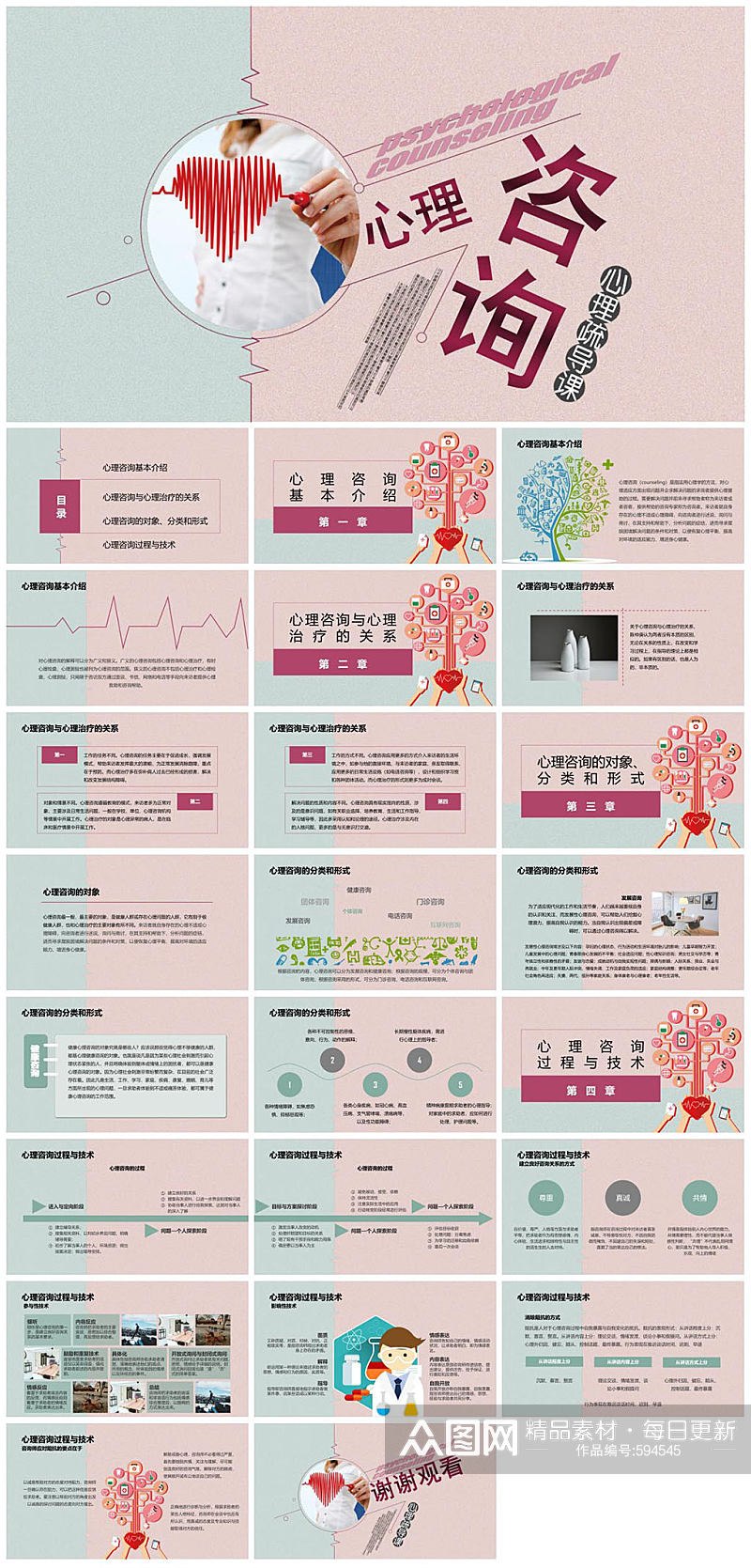 心理咨询演讲ppt素材