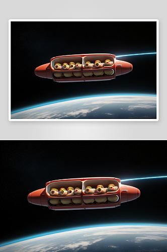 热狗与甜甜圈星际太空中的激情追逐