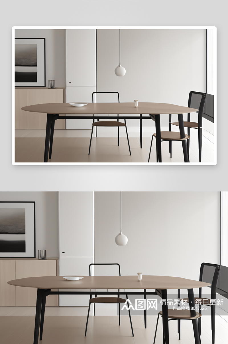 扩展空间适应不同需要的餐桌素材