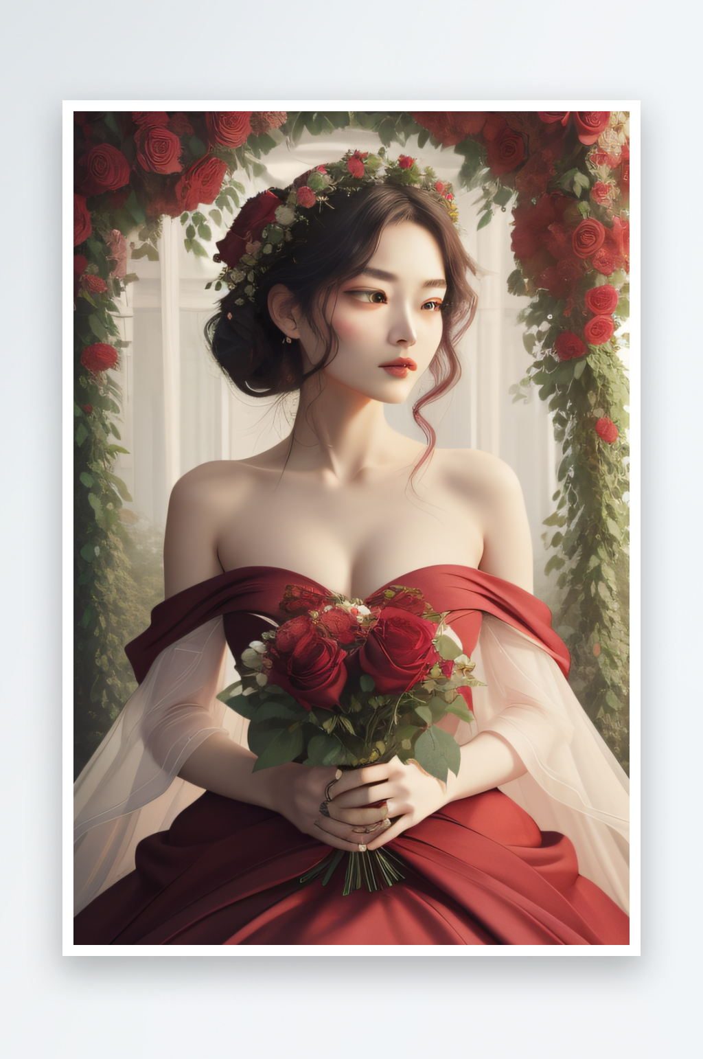 玫瑰爱与美的花朵素材