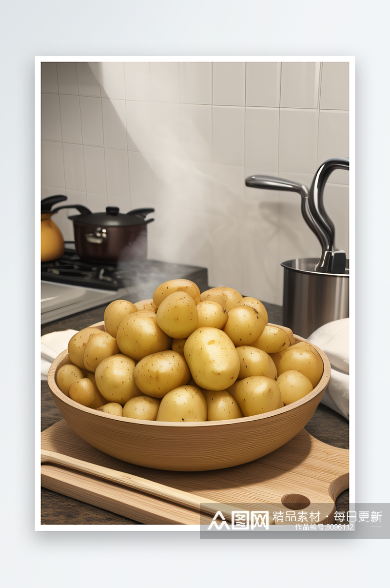 土豆的多种烹饪方式素材