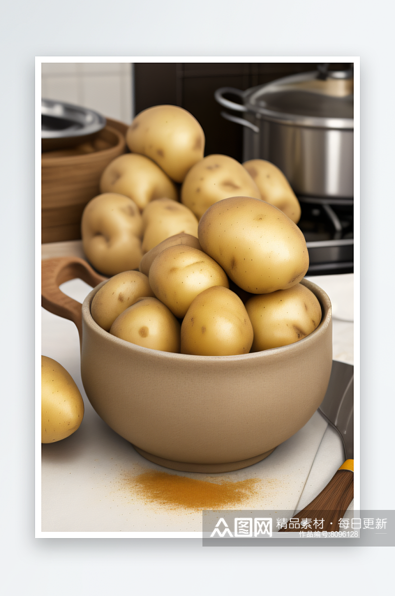 土豆的多种烹饪方式素材