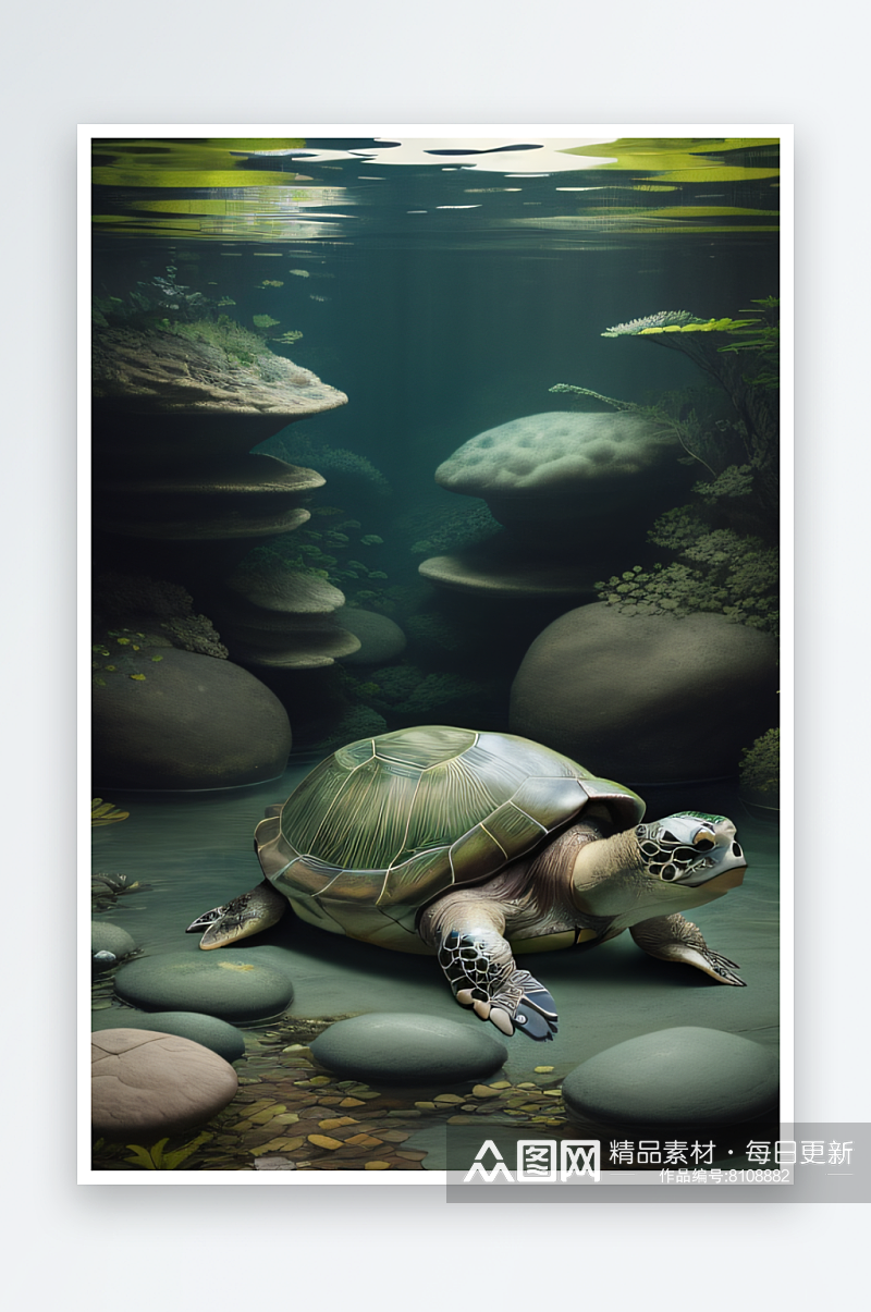 捕捉海龟壳的纹理与图案素材