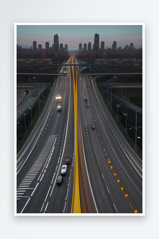 高速公路的速度展现高速公路的动态