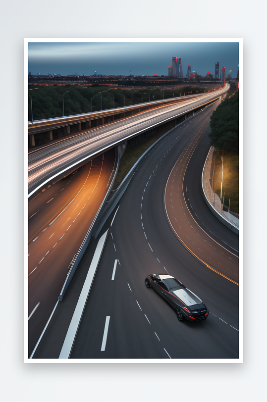 高速公路的速度展现高速公路的动态