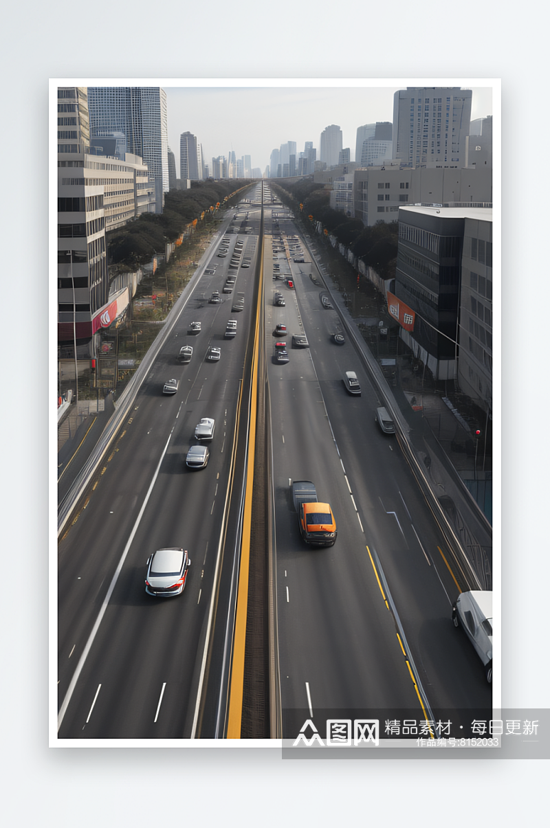 高速公路的速度展现高速公路的动态素材