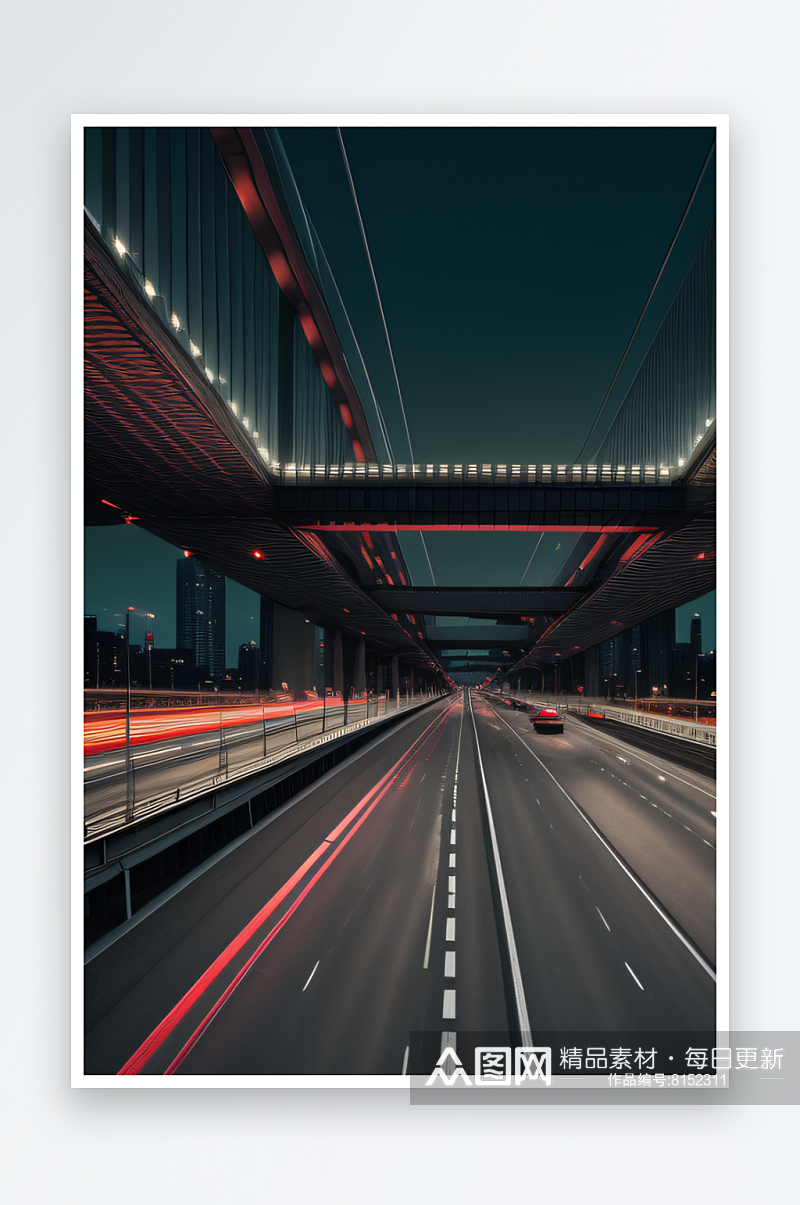 高速公路之美快节奏的高速公路素材